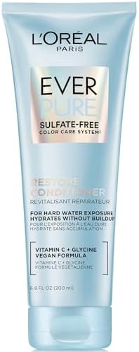 L'Oréal Paris EverPure Clarify and Restore Restoring Sulfate-Free Conditioner, Hair Treatment for Hard Water Exposure and Build-Up, With Antioxydants, 200ml