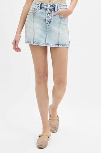 Risen High Rise Button Down Skort2