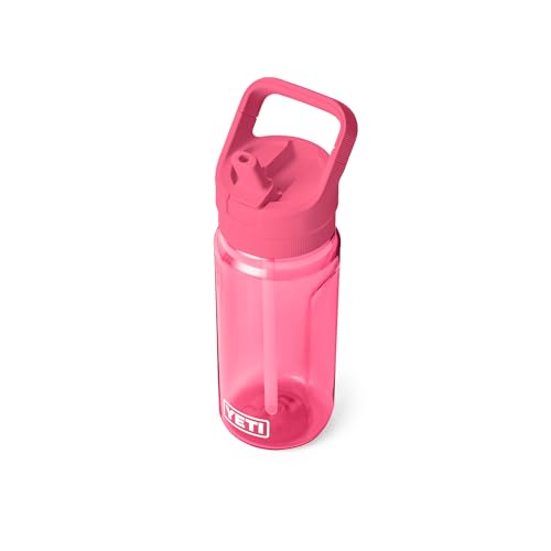 Image of YETI Yonder 600 ml /20 oz Water Bottle with Yonder Straw Cap, Tropical Pink