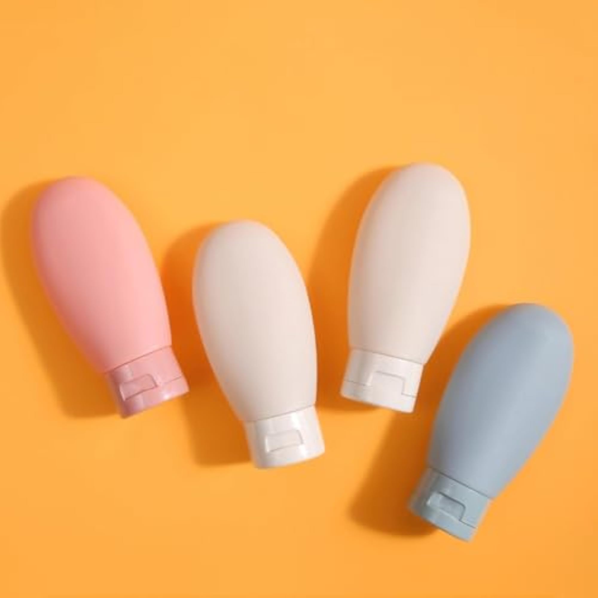 3PCS Travel Makeup Empty Silicone Bottle, Leak-Proof Containers