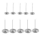 Pokinge 10PCS Teapot Spout Strainer Stainless Steel Tea Separators Spring Teapot Filter Spouts for Teapots Tea Straining Tool (Two Different Sizes)