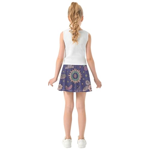 Girl Athletic Skort with Built-in Shorts Flowy Golf Skirts for Little Girls Cheer Skirts with Pockets4