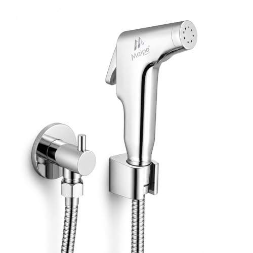 Image of Maipo Milano ABS Health Faucet Set for Toilet and Bathroom with 1.5 Meter Flexible Tube & Wall Hook, Handheld Jet Spray