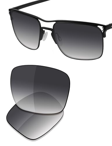 Image of SAUCER Premium Replacement Lenses & Nosepads for Oakley Holbrook Ti OO6048 | UV400 Protection, Anti-Scratch, Precise Fit
