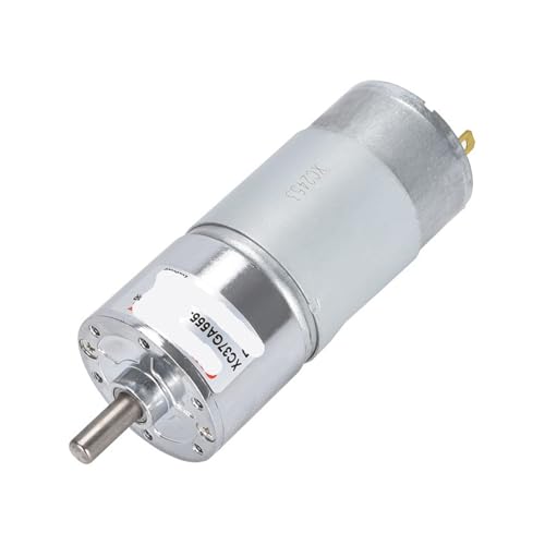 Micromotor reductor de 12V 90 RPM con engranajes invertibles y gran torque 5