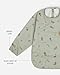 Lalo Smock Bib - Long Sleeve Bib for Infants and Toddlers - Elastic Cuffs, Large Catch-All Pocket, Waterproof Recycled Polyester - Easy to Clean for Mealtime and Art Time - Fruit Print Sage Infant