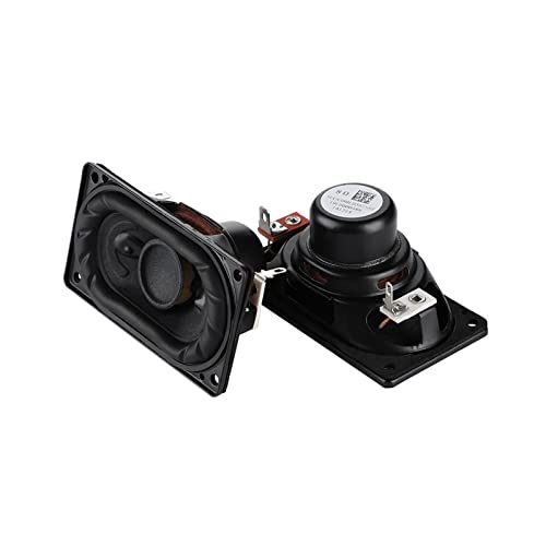 PHAKECDCYT 2 unids Mid-Woofer Audio Altaventales Driver 80x44mm 8 Ohm 15W Entusiasta de Trazo Largo Bass Home Compatible for THATE Altavoz Compatible for Jbl Altavoz de estantería