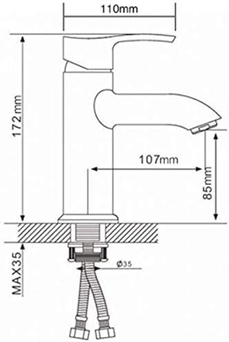 Robinet de lavabo au design moderne et écoulement cascade chic - 5