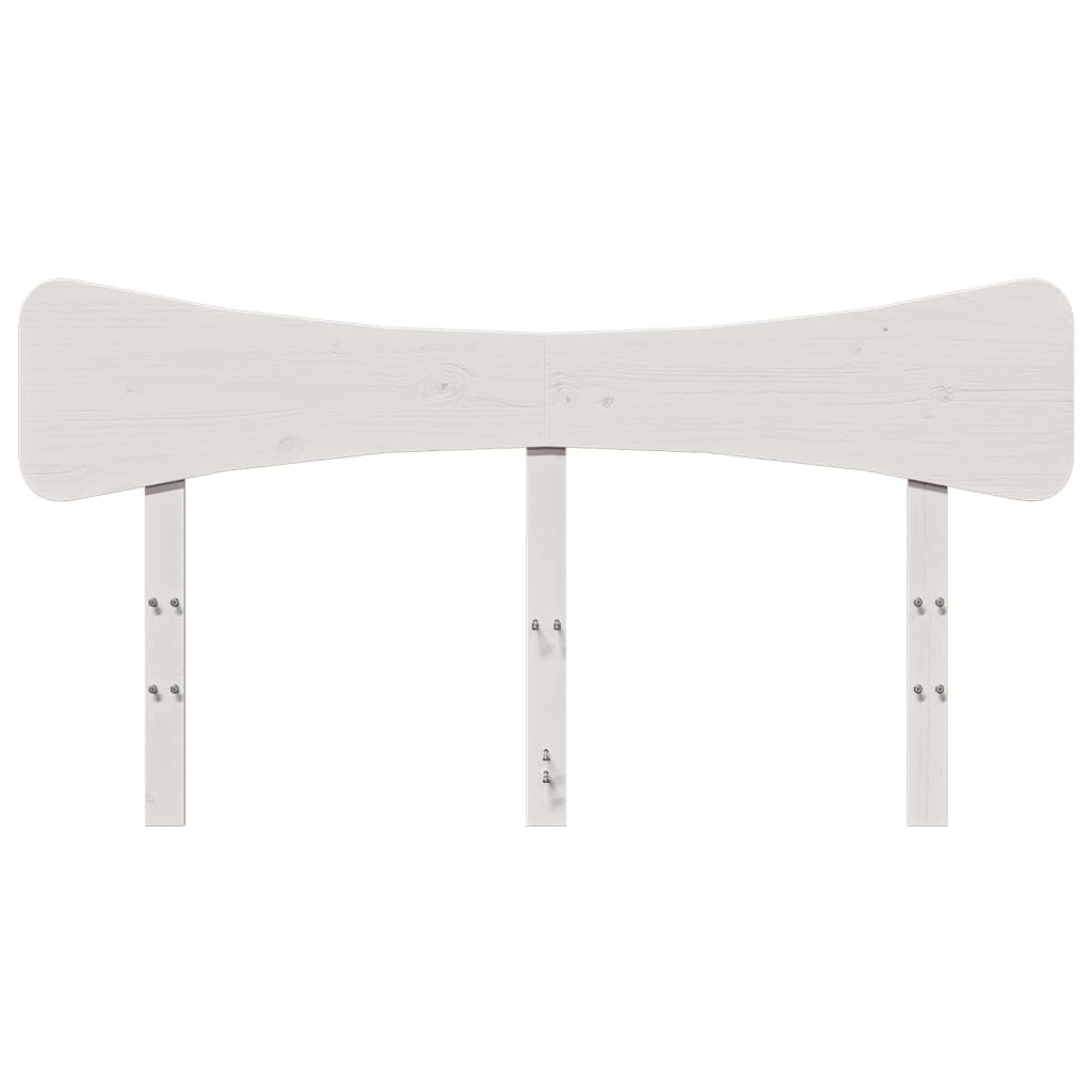 vidaXL Tête de lit Blanc 140 cm Bois Massif de pin