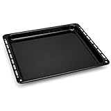 CABLEPELADO Bandeja para horno Teka | modelo 82405901 | Bandeja profunda esmaltada Horno Teka | 368 mm profundo x 460 mm ancho