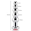 Roluck Analplug mit Stoss Metall Beads mit 5 Schrittweise Kugeln Juwel Analplug Analdildo Sex Spielzeug für die Frau Männer, Rot #1