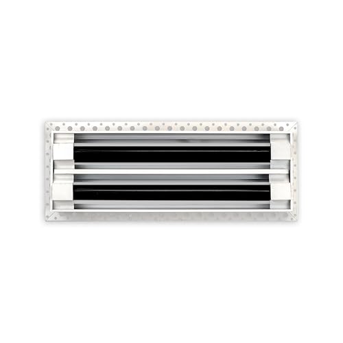 Couvercle d'aération 30,5 x 10,2 cm blanc pour mur et cloison sèche - 3