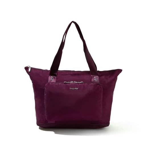 Baggallini Expandable Packable Tote - Mulberry
