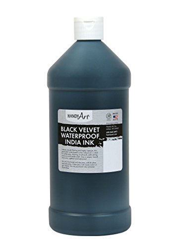 Handy Art Black Velvet Waterproof India Ink 32 Ounce, 1 Quart, 403-000 #TOP15