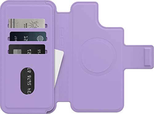 Image of OtterBox Detachable Folio Wallet (Case Sold Separately) for MagSafe - iPhone 15 Plus and iPhone 14 Plus - I Lilac You (Purple)