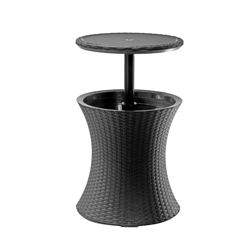 Keter Pacific Cool Bar Outdoor Patio Furniture and Hot Tub