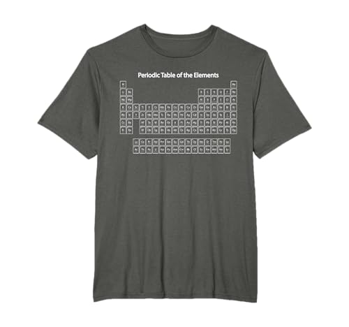 Tabela periódica dos elementos | T-shirt Science Nerd, Preto, S