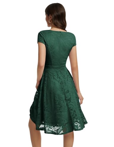 Image of MUADRESS Women's Lace Cocktail Wedding Party Dress | Wedding Guest Ready,Homecoming Event Style,Bridal Shower Outfit,Dinner Date Look,Tea Party Occasion,Birthday wear