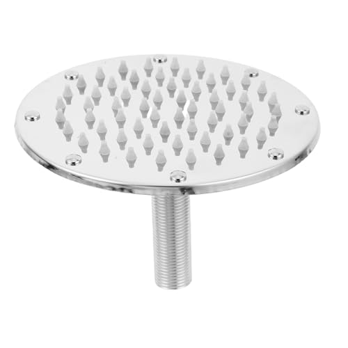 Pommeau effet pluie pour salle de bain et spa, douche murale acier inoxydable argenté