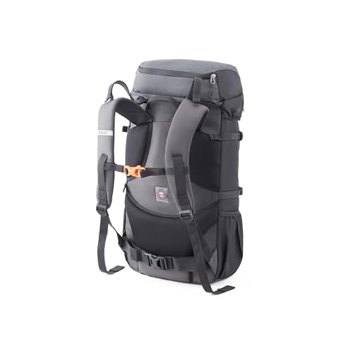 Image of American Tourister Yeti Plus | 50 Ltrs | 1 Compartments | Bottle Pocket | Ergonomic Padded Back Panel & Shoulder Straps | Rucksack | 1 Year International Warranty | Black