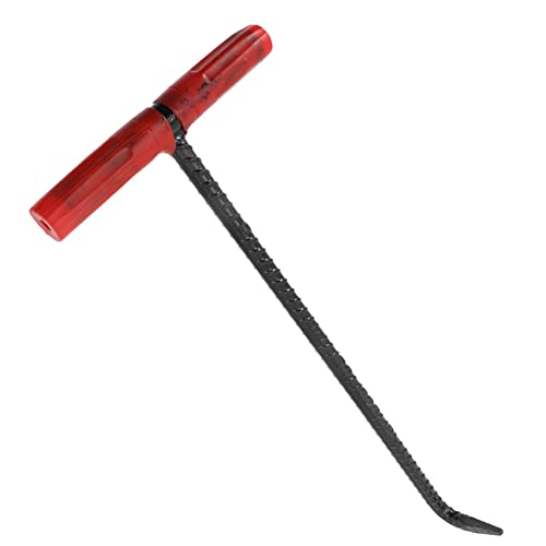 KICHOUSE Manhole Cover Tool Manhole Lid Lifter Hook with Handle Tool Manhole Cover Lifting Hook Steel Shaped Handheld Pull Hook for Sewer and Tank