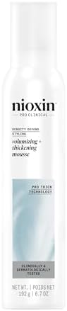 Nioxin Density Defend Styling Mousse | Volumizing + Thickening Support | 6.7 Fl Oz | 192 gr