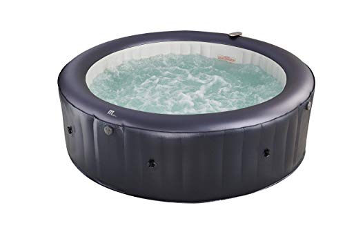 Carlton Latest Mspa Portable Hot Tub Round 6 Persons Outdoor Bubble Spa Pool Inflation Smart Filtration, UVC Sanitization Technology, 36 Degree Quick Heating