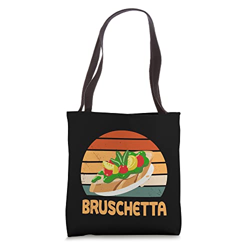 Retro Bruschetta Design For Antipasto Lovers Tote Bag