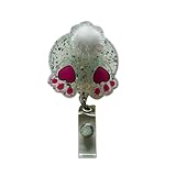 Fluffy Bunny Butt Badge Reel - Handmade Retractable ID Holder, Custom Nurse Badge Charm, Teacher Lanyard, Office Clip, Fun Easter Badge Reel, Customizable