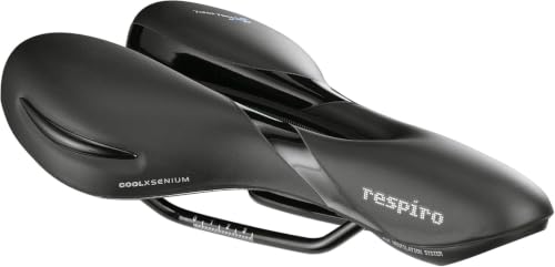 Selle Royal 5130HRTA891L4 Sella Respiro Athletic, Pelle, Nero