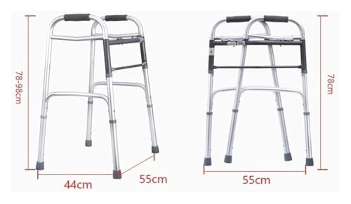 Cadre de marche pliant et deambulateur leger en aluminium pour escalier - 2