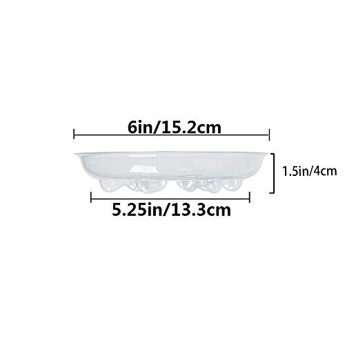 Idyllize 15 Stück Verschiedene Größen 15,2 cm, 20,3 cm, 25,4 cm, transparenter Dicker Kunststoff, strapazierfähig, stabil… – Ansicht 2