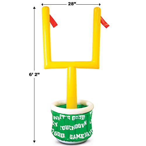 Image of Beistle Inflatable Goal Post Drink Cooler Football Party Tub 74 x 28 Inch