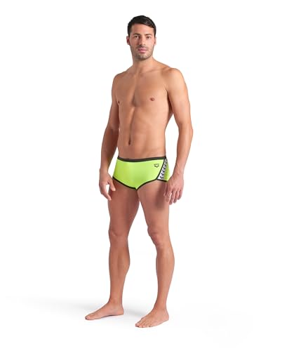Image of ARENA Performance Men's Icons Solid Low-Waist Swim Brief Short Athletic Swimsuit
