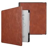 CoBak Case for Remarkable Paper Pure Tablet 10.3 inches 2026 - Lightweight and Hard Back Shell Protective Book Folio Cover with Built-in Pen Holder (Brown)