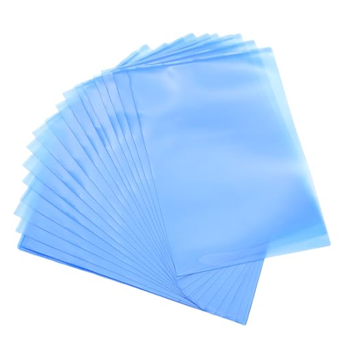 Pochettes de classement plastique TEHAUX transparentes format porte-documents pour bureau - 30 pcs