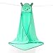 Baby Hooded Toddler Towel with Bear Ear- Soft and Thick 100% Cotton Bath Set for Kids Girls Boys Infant and Toddler, Good Choice (Green)