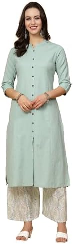 Pistaa's Women's Cotton Solid Readymade Salwar Suit Set