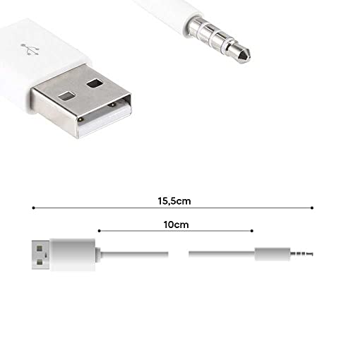 OcioDual Cavo Dati USB+Audio Jack Auto Aux Cavetto...