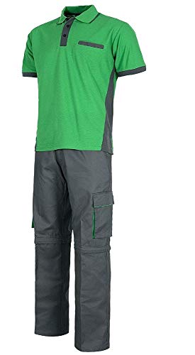 BrolloGroup Completo Tecnico da Lavoro Uomo Personalizzabile Workteam PS 30924 (S, Verde)