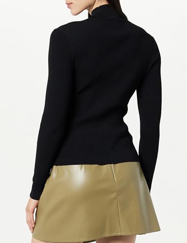 Image of The Drop Women's Cecilia Mock Neck Cutout Sweater