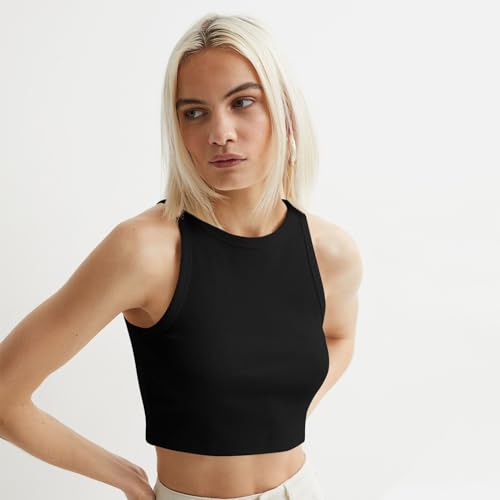 Image of KERI PERRY Tops for Women Crop Top for Women's Tank Activewear Tee Sports Western Casual Cotton Camisole Pack of 3 Combo