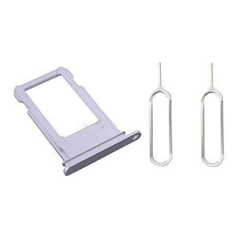 Mobofix Replacement Nano Sim Card Holder for iPhone 7 Plus (silver),Sim Card Slot Socket Tray Support with 2 Removal Eject Tools.