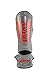 King Pro Protège-Tibias avec Protection Pied Revo pour MMA Muay Thai Sanda, Gris, M