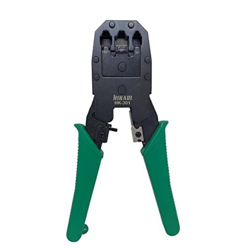 ALICATE DE CRIMPAR HK-301 - CONECTORES RJ-12 / RJ-45 / RJ-11 – HIKARI