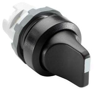 ABB M3SS2-10B Selector Switch Operator, 22 mm, Momentary, Black, 3 Positions