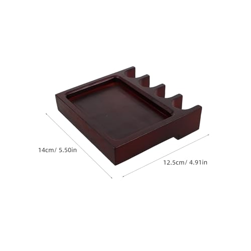 Support de queue de billard en bois de hêtre à 4 trous pour rangement stable