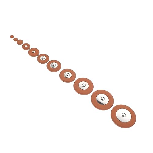 Tampons en cuir pour saxophone alto SUPVOX | Set de 25 pièces en peau d'agneau et métal