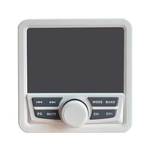 GIWFBQTR Reproductor MP5 Bluetooth A Prueba de Agua para Motocicletas, Barcos, Automóviles, de Audio Automático, Receptor FM Am para SPA, UTV, ATV