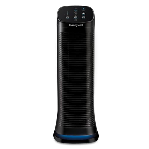 Honeywell Air Genius 5 Air Purifier for Large Rooms up to 1200 Ft², Permanent Washable Filters, Reduces Dust, Pollen, Pet Dander, Odors, Smoke, Black, HFD320